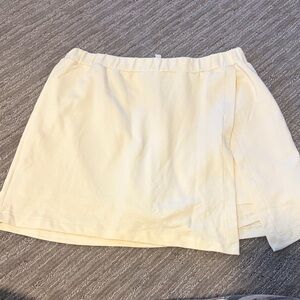 Known Supply Pearl White Mini Skort